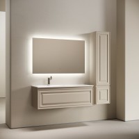 Тумба под раковину Sancos Very VR120LCE, 120 см, подвесная, Beige Soft, левая
