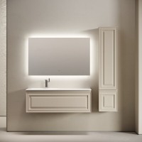 Тумба под раковину Sancos Very VR120LCE, 120 см, подвесная, Beige Soft, левая