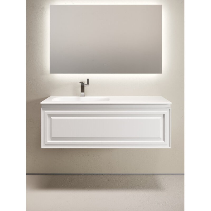 Тумба под раковину Sancos Very VR120LW, 120 см, подвесная, Bianco, левая