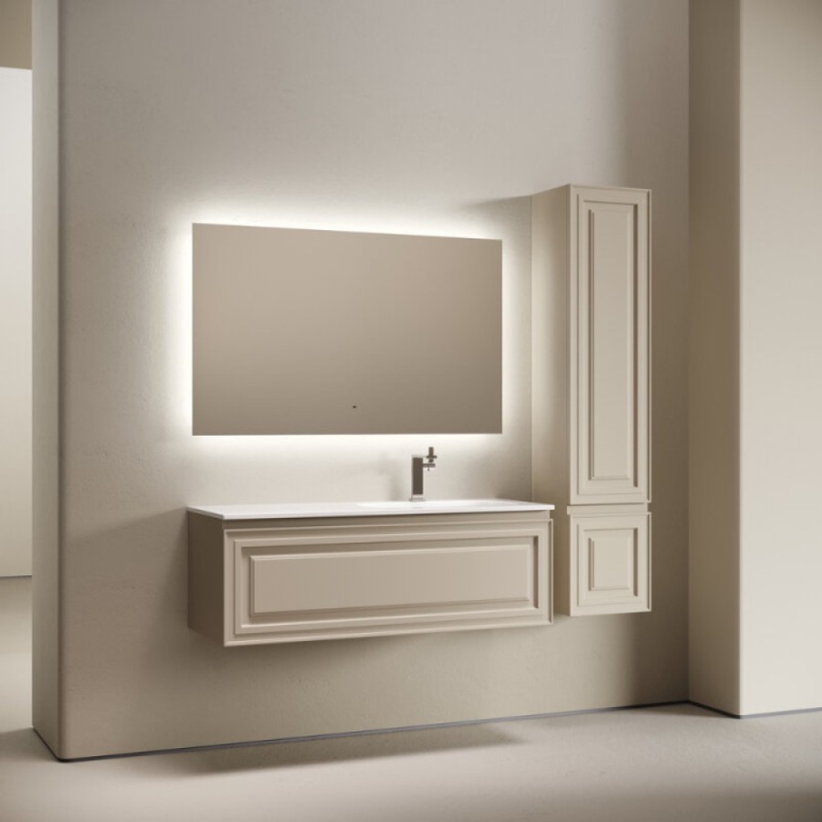 Тумба под раковину Sancos Very VR120RCE, 120 см, подвесная, Beige Soft, правая