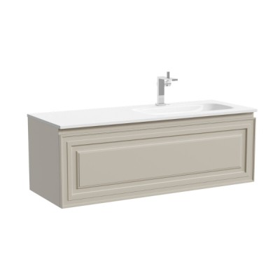 Тумба под раковину Sancos Very VR120RCE, 120 см, подвесная, Beige Soft, правая