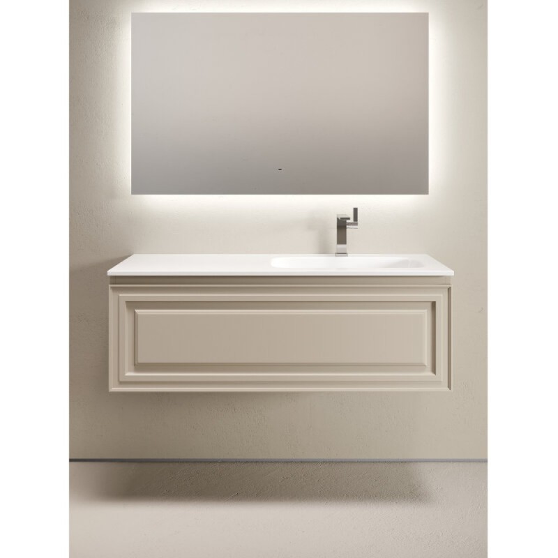 Тумба под раковину Sancos Very VR120RCE, 120 см, подвесная, Beige Soft, правая