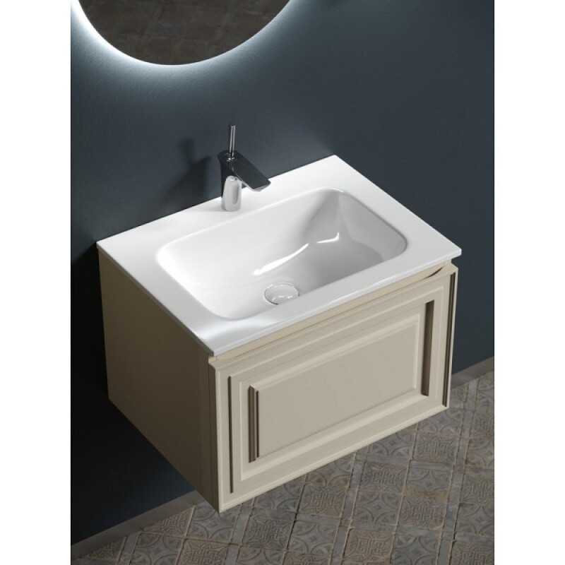 Тумба под раковину Sancos Very 60 см, подвесная, цвет Beige Soft, VR60CE