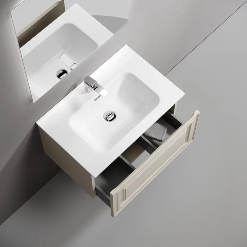 Тумба под раковину Sancos Very VR70CE, 70 см подвесная, Beige Soft