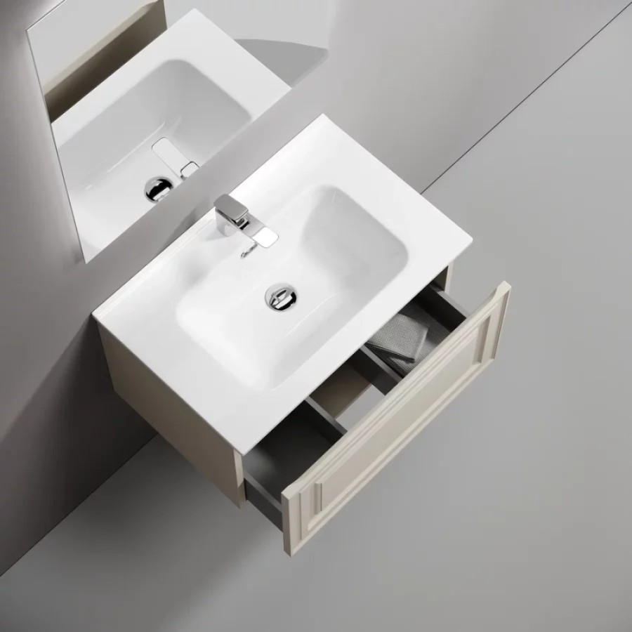Тумба под раковину Sancos Very VR70CE, 70 см подвесная, Beige Soft