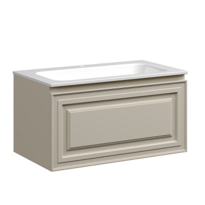 Тумба под раковину Sancos Very 80 см, подвесная, цвет Beige Soft, VR80CE