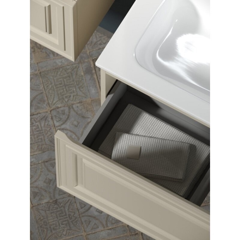 Тумба под раковину Sancos Very 80 см, подвесная, цвет Beige Soft, VR80CE