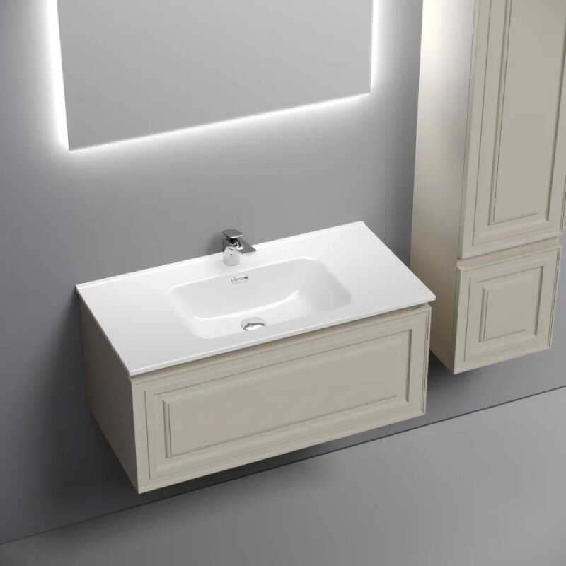 Тумба под раковину Sancos Very VR90CE, 90 см подвесная, Beige Soft