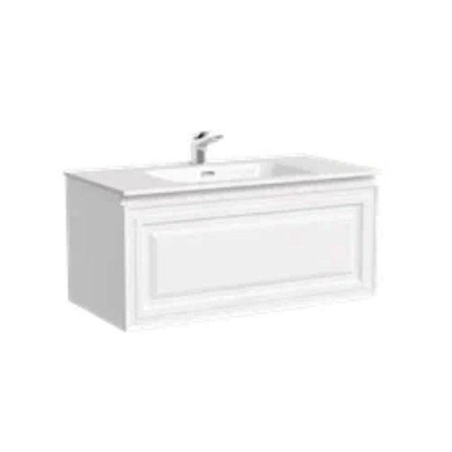Тумба под раковину Sancos Very VR90W, 90 см подвесная, Bianco