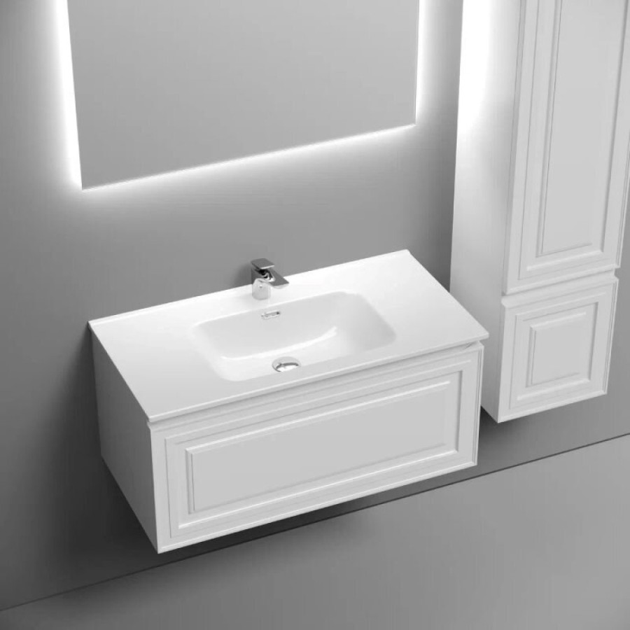 Тумба под раковину Sancos Very VR90W, 90 см подвесная, Bianco