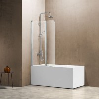 Душевая шторка на ванну Vincea VSB-12114CL 114 x 140 см, складная, стекло прозрачное, хром