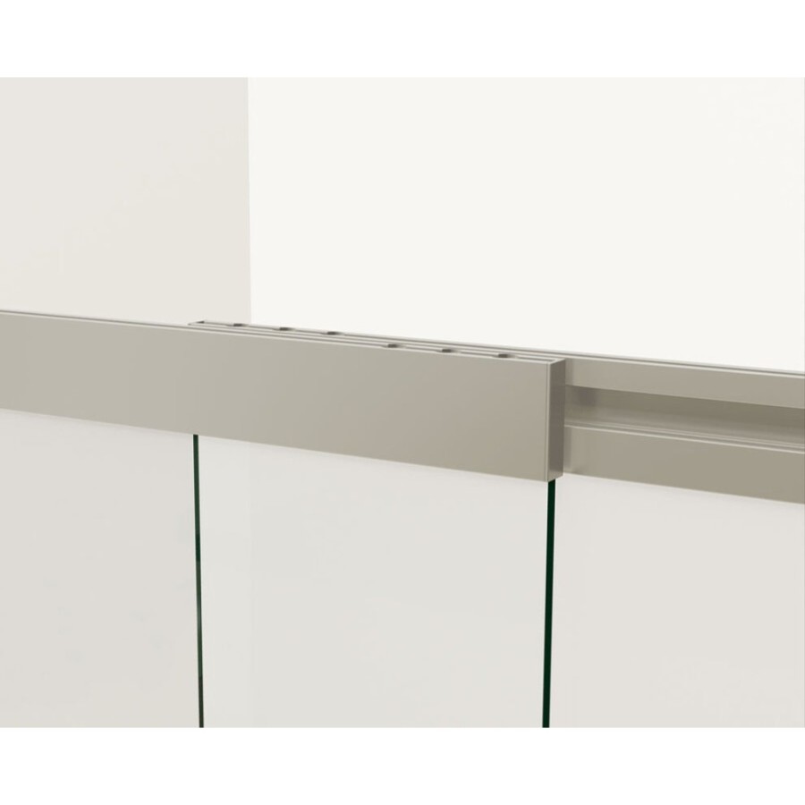 Душевая шторка на ванну Vincea 100 x 145 см, стекло прозрачное, профиль чёрный матовый, VSB-1E100CLB