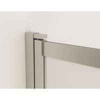 Шторка для ванны Vincea VSB 100 см, стекло прозрачное, профиль воронёная сталь, gunmetal, VSB-1E100CLGM
