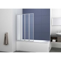 Шторка для ванны Vincea VSB 100 см, стекло прозрачное, профиль хром, VSB-31100CL