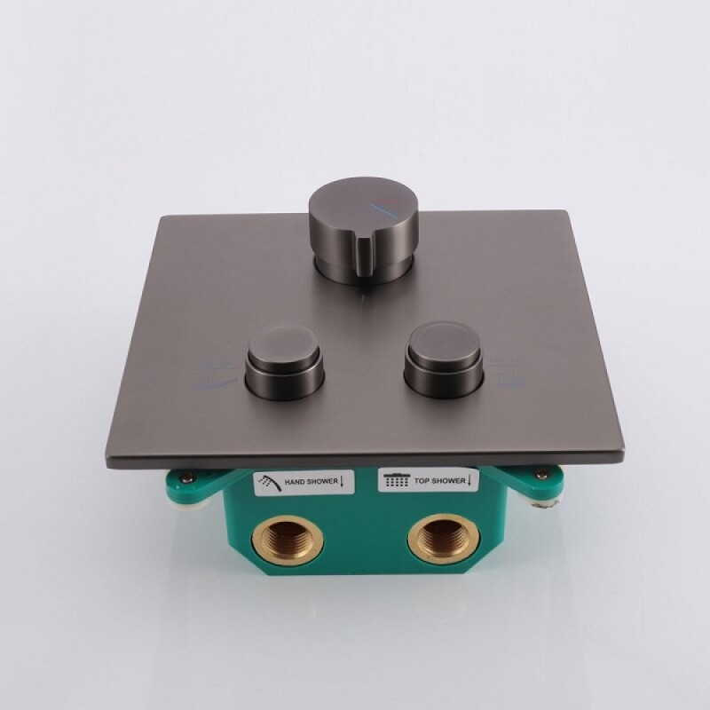 Смеситель Vincea для душа, воронёная сталь, gunmetal, VSCV-421GM