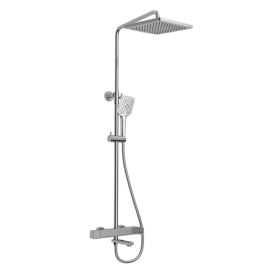 Душевая система Vincea Cube VSFS-1C1CH, с изливом, цвет хром