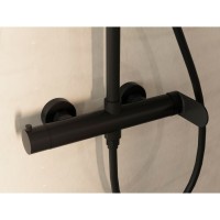 Душевая система Vincea Rondo VSFS-1R0MB, без излива, цвет черный матовый