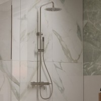 Душевая система Vincea Villa VSFS-1VL1BN, с изливом, цвет брашированный никель