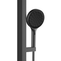 Душевая система Vincea Inspire VSFS-3I11GM, с каскадным изливом, воронёная сталь, gunmetal
