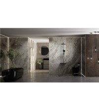 Душевая система Vincea Inspire VSFS-3I12TMB, термостатическая, на 3 потребителя, цвет черный