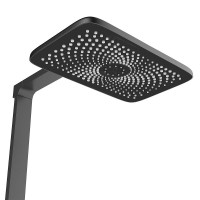 Душевая система Vincea Inspire VSFS-3I13TGM, термостатическая, с изливом, с подсветкой, воронёная сталь, gunmetal