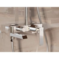 Душевая система Vincea VSFS-413CH, верхний душ 25 см, хром