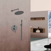 Душевая система Vincea Desire VSFW-1D1GM, воронёная сталь, gunmetal