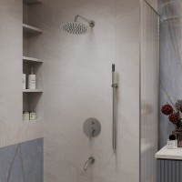 Душевая система Vincea Villa VSFW-1VL3BN, встраиваемая, брашированный никель