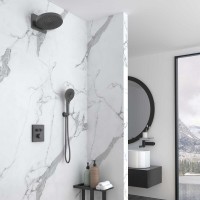 Душевая система Vincea Inspire VSFW-3I21MT1GM, термостатическая, воронёная сталь, gunmetal