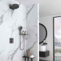 Душевая система Vincea Inspire VSFW-3I21MT1RGM, термостатическая, воронёная сталь, gunmetal