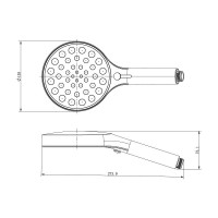 Душевая система Vincea Inspire VSFW-3I21MT2RGM, термостатическая, воронёная сталь, gunmetal