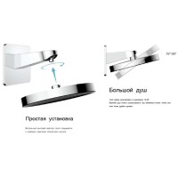 Душевая система Vincea Inspire VSFW-3I21MT3GM, термостатическая, воронёная сталь, gunmetal