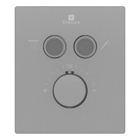 Душевая система Vincea Inspire VSFW-3I21MT4GM, термостатическая, воронёная сталь, gunmetal