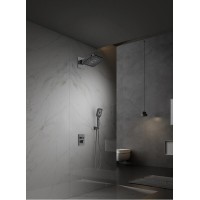 Душевая система Vincea Inspire VSFW-3I21MT4GM, термостатическая, воронёная сталь, gunmetal