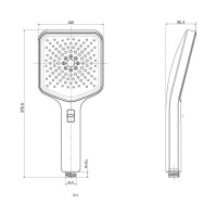 Душевая система Vincea Inspire VSFW-3I21MT4RCH, термостатическая, цвет хром