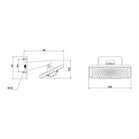 Душевая система Vincea Inspire VSFW-3I21MT4RGM, термостатическая, с полкой, воронёная сталь, gunmetal