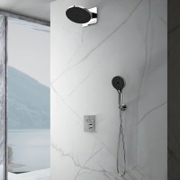 Душевая система Vincea Inspire VSFW-3I21MT5CH, термостатическая, на 2 потребителя, цвет хром/черный
