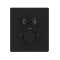 Душевая система Vincea Inspire VSFW-3I21T1MB, термостатическая, 2 потребителя, цвет черный матовый