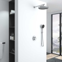 Душевая система Vincea Inspire VSFW-3I22MT2CH, термостатическая, на 2 потребителя, цвет хром