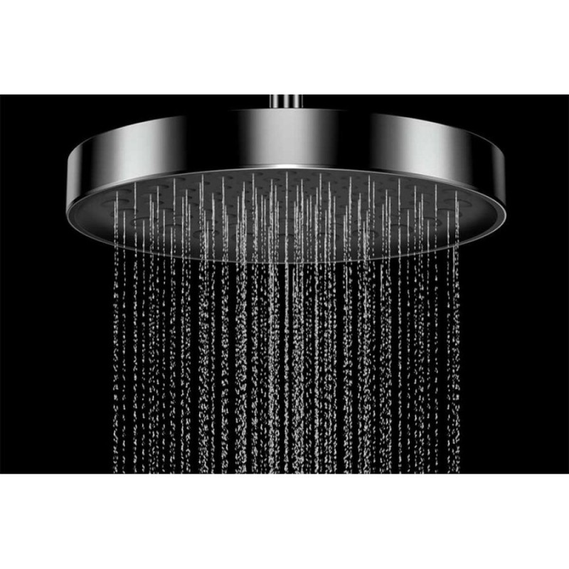 Душевая система Vincea Inspire VSFW-3I22MT2GM, термостатическая, на 2 потребителя, воронёная сталь, gunmetal