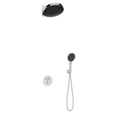 Душевая система Vincea Inspire VSFW-3I22MT3CH, термостатическая, цвет хром/черный
