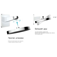 Душевая система Vincea Inspire VSFW-3I22MT3MB, термостатическая, цвет черный матовый