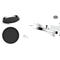 Душевая система Vincea Inspire VSFW-3I22MT3MB, термостатическая, цвет черный матовый