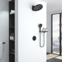 Душевая система Vincea Inspire VSFW-3I22MT3RMB, термостатическая, цвет черный матовый