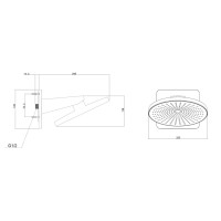 Душевая система Vincea Inspire VSFW-3I22MT5GM, термостатическая, на 2 потребителя, воронёная сталь, gunmetal