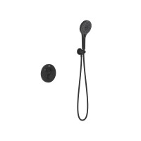 Душевая система Vincea Inspire VSFW-3I22MT5MB, термостатическая, на 2 потребителя, цвет черный матовый