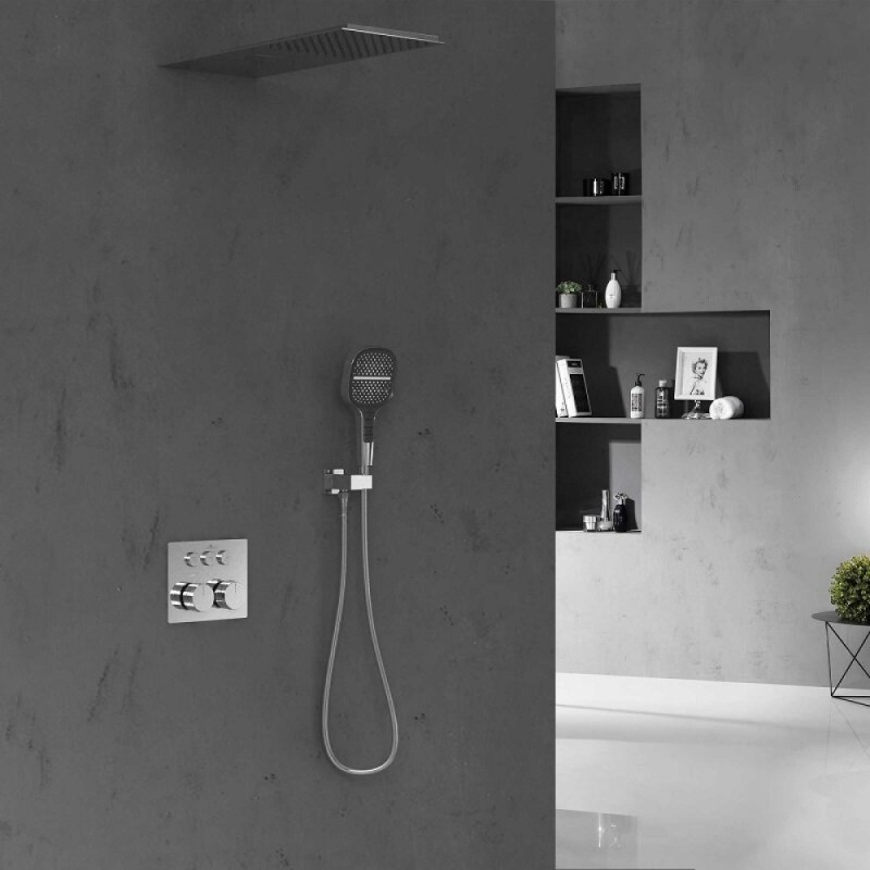 Душевая система Vincea VSFW-401TCH, термостатическая, на 2 потребителя,цвет хром