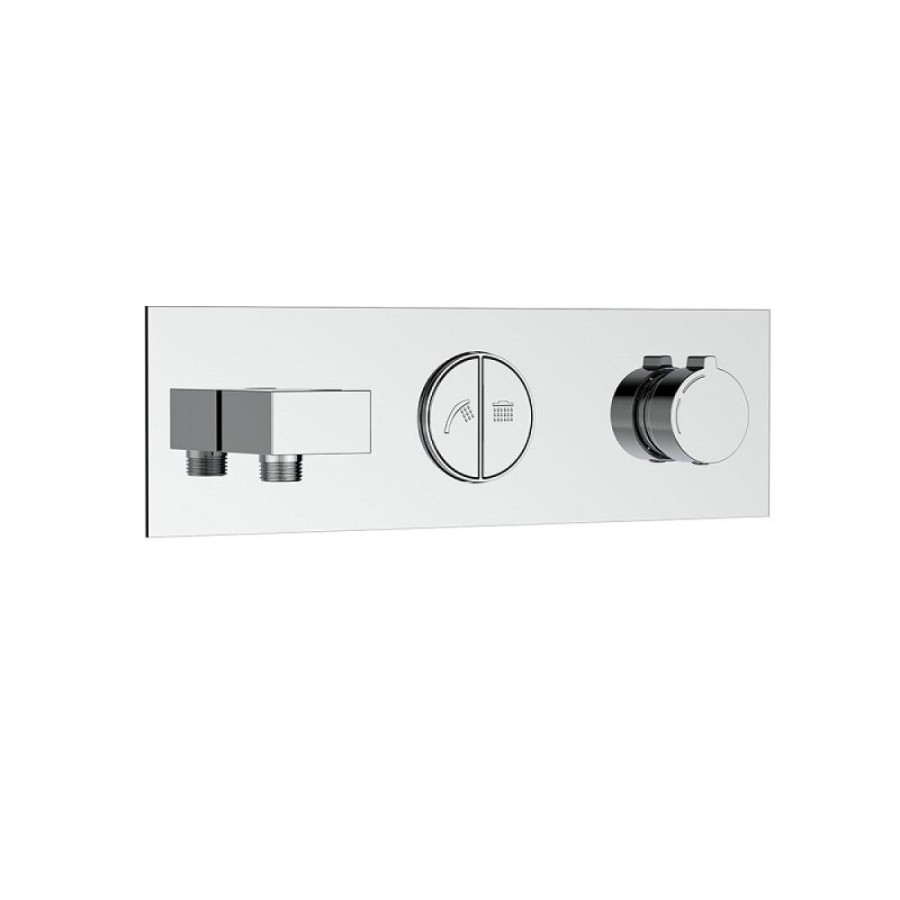 Душевая система Vincea Inspire VSFW-422TI2CH, термостатическая, на 2 потребителя, цвет хром