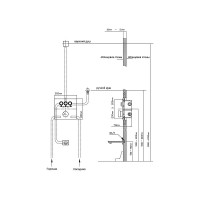 Душевая система Vincea VSFW-431T1RBG, термостатическая, 3 потребителя, с изливом, цвет брашированное золото