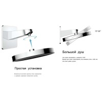 Душевая система Vincea Inspire VSFW-433TI3GM, термостатическая, воронёная сталь, gunmetal